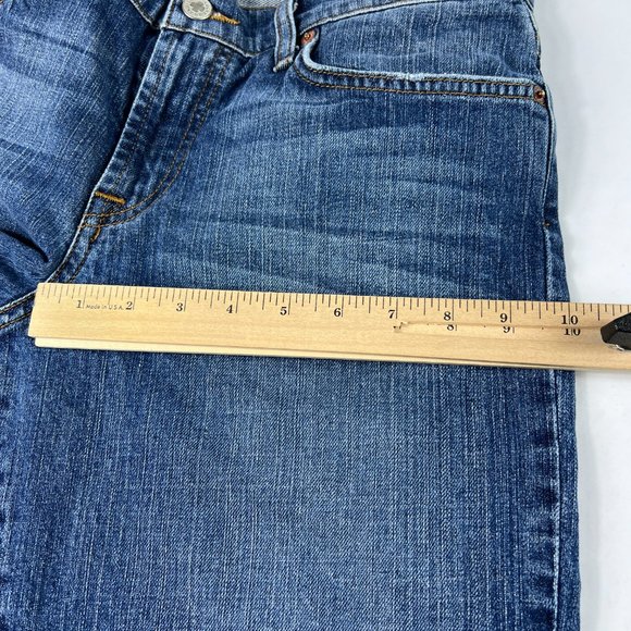 Lucky Brand Jean Women 30 Classic Fit Baby Boot Blue Faded Whisker Stretch Denim - Picture 14 of 16